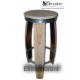 SGABELLO botte bar doghe rovere da barrique H 71 CM 