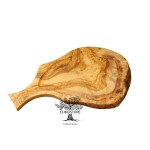 Tagliere rettangolare in legno d'ulivo con manico 42 / 46 cm