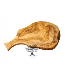 Tagliere in legno d'ulivo con manico 42 / 46 cm