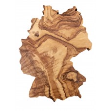 Tagliere da Cucina in Legno di Ulivo a Forma della Germania, 35 cm x 26cm